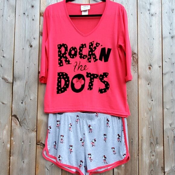 Disney Rocking Dots Sleepwear Short Set Size M - Picture 1 of 3